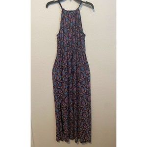 Lucky Brand Blue Floral Print Dress S